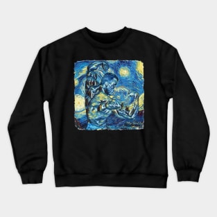 Sylvester Stallone Van Gogh Style Crewneck Sweatshirt